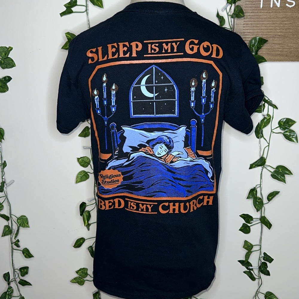 Sleep Is My God Bed Is My Church Graphic Tee